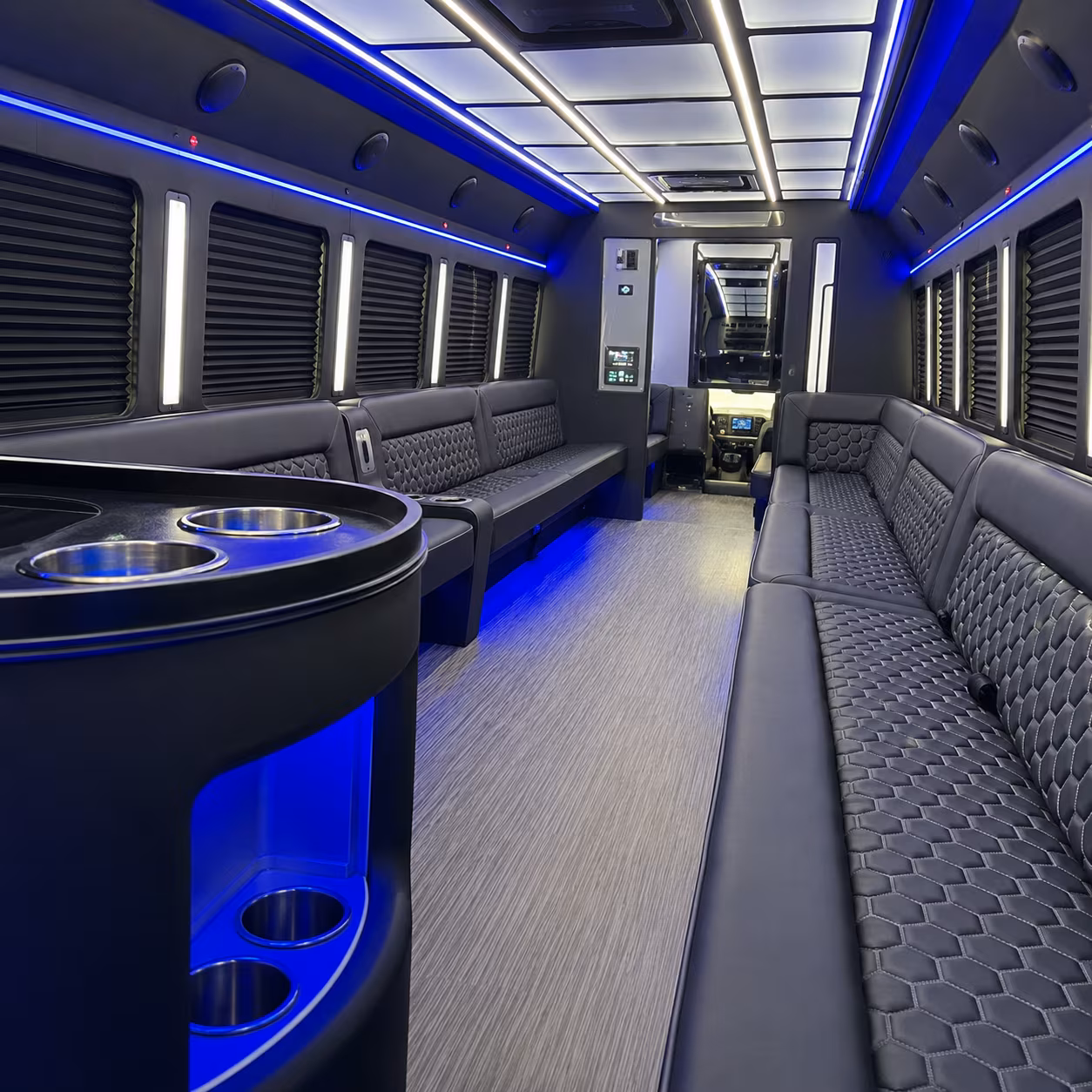 bus rentals for corporate trade shows at plano s major business campuses