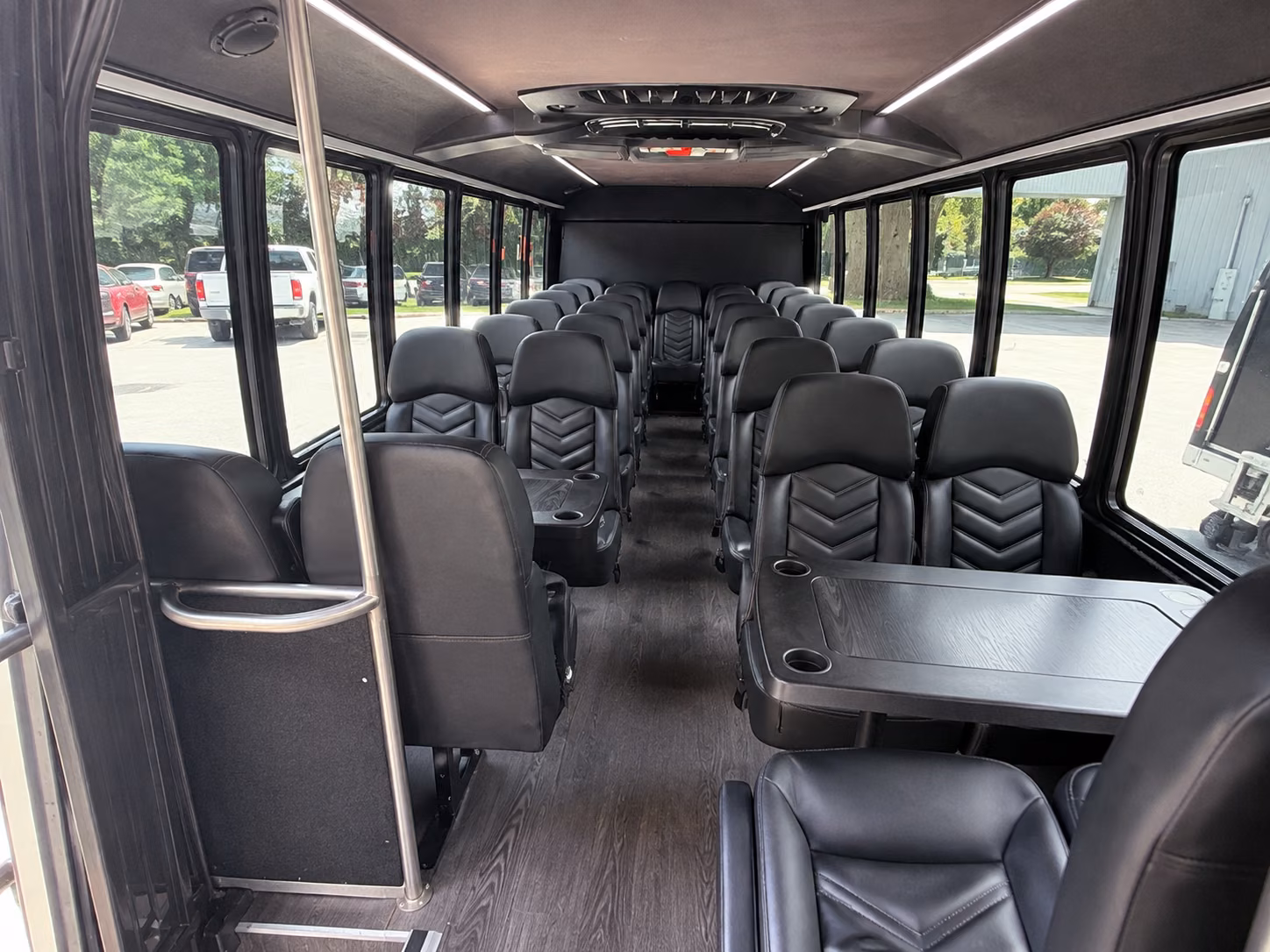 plano 18 passenger minibus inside