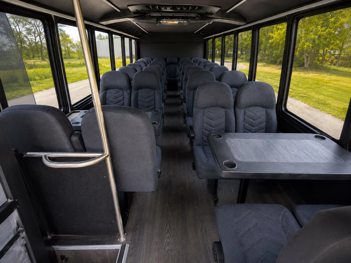 plano 18 passenger minibus interior