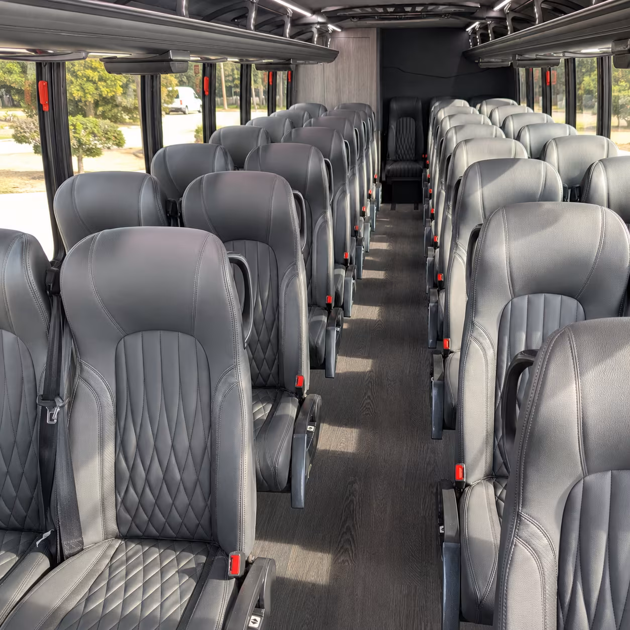 plano 30 passenger minibus interior