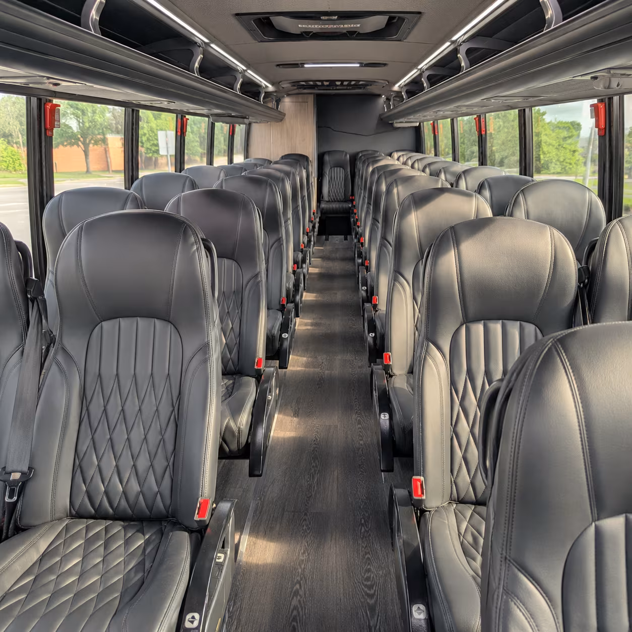 plano 35 passenger minibus interior