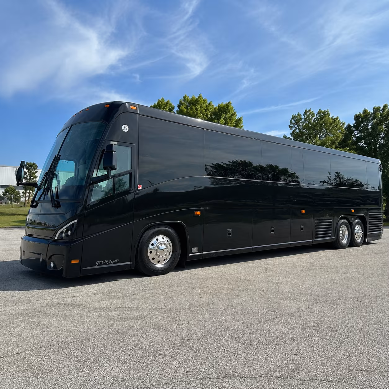 plano 47 passenger charter bus