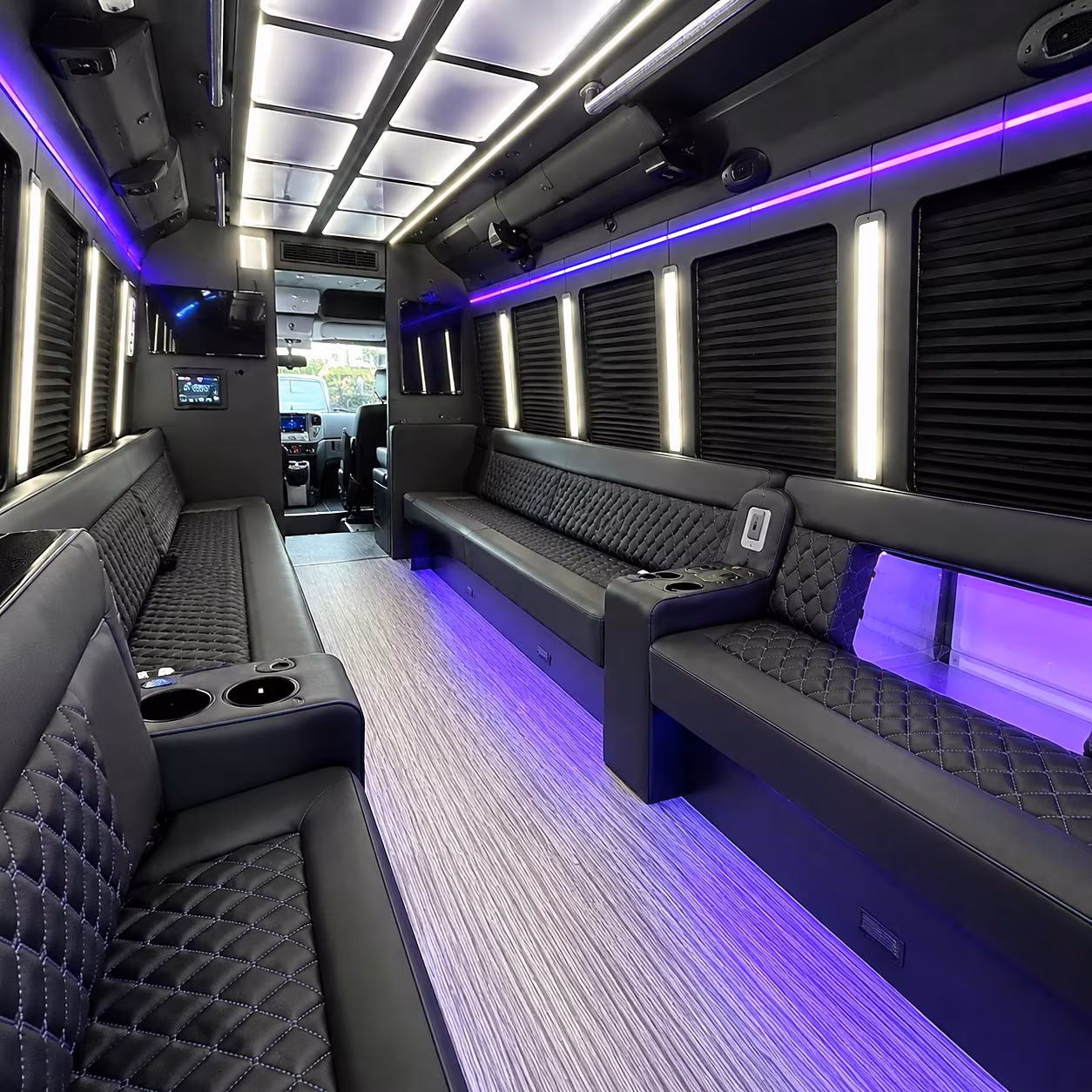 plano friscos entertainment dining party bus rental