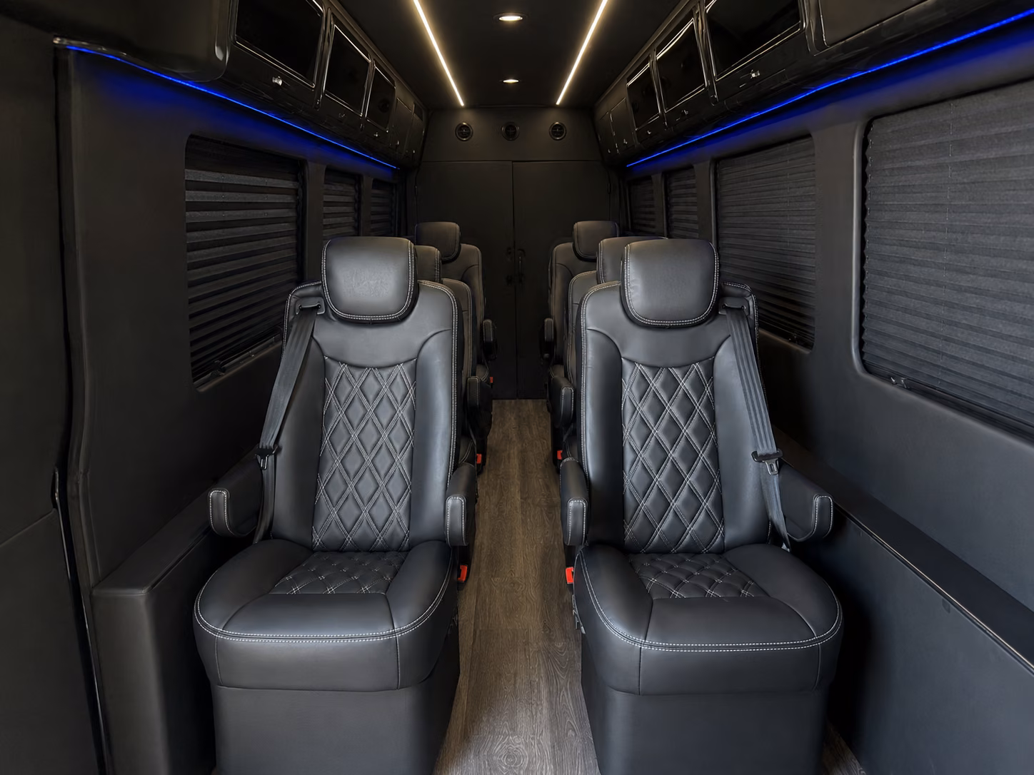 plano sprinter van with driver interior