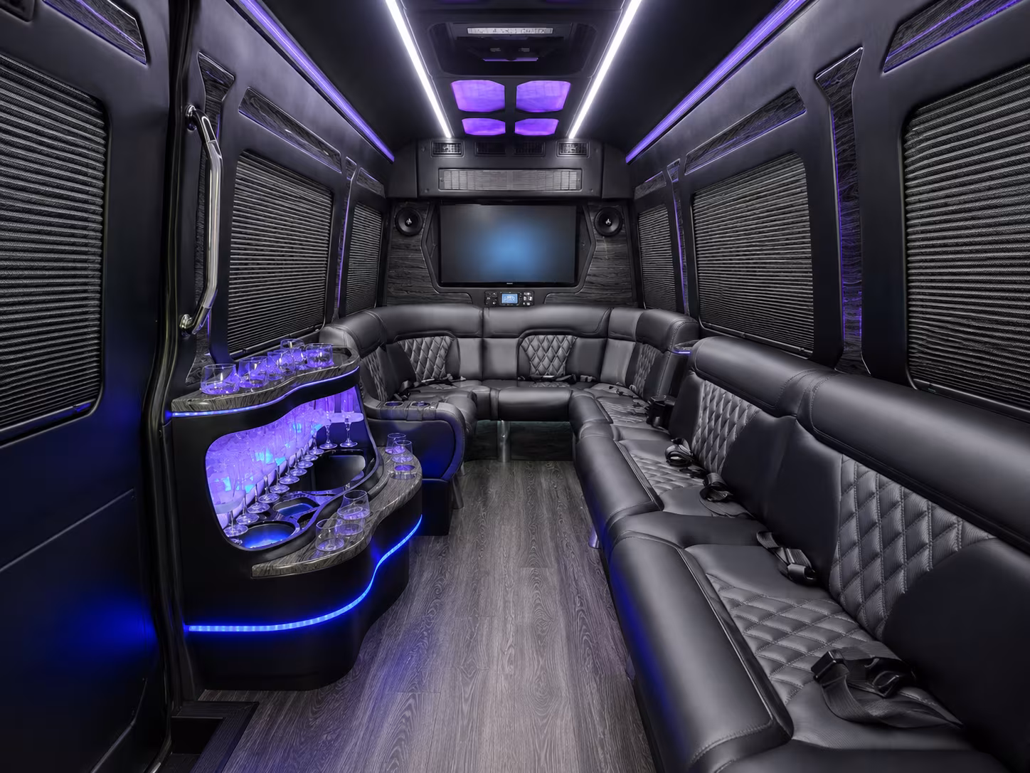 sprinter vans and minibuses for smaller plano wedding groups